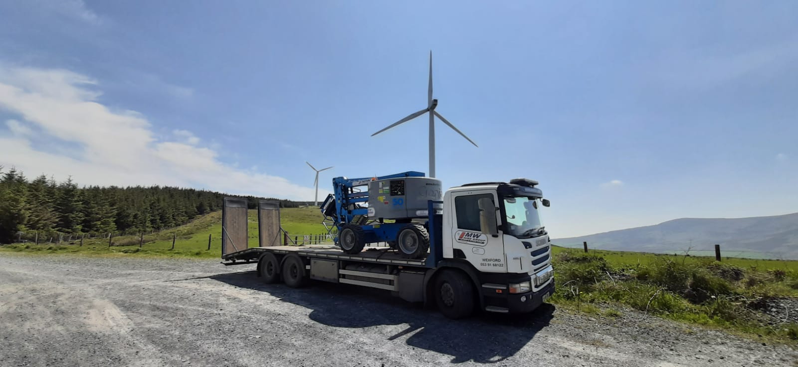 One of our Wexford depot trucks out on a windfarm recently
