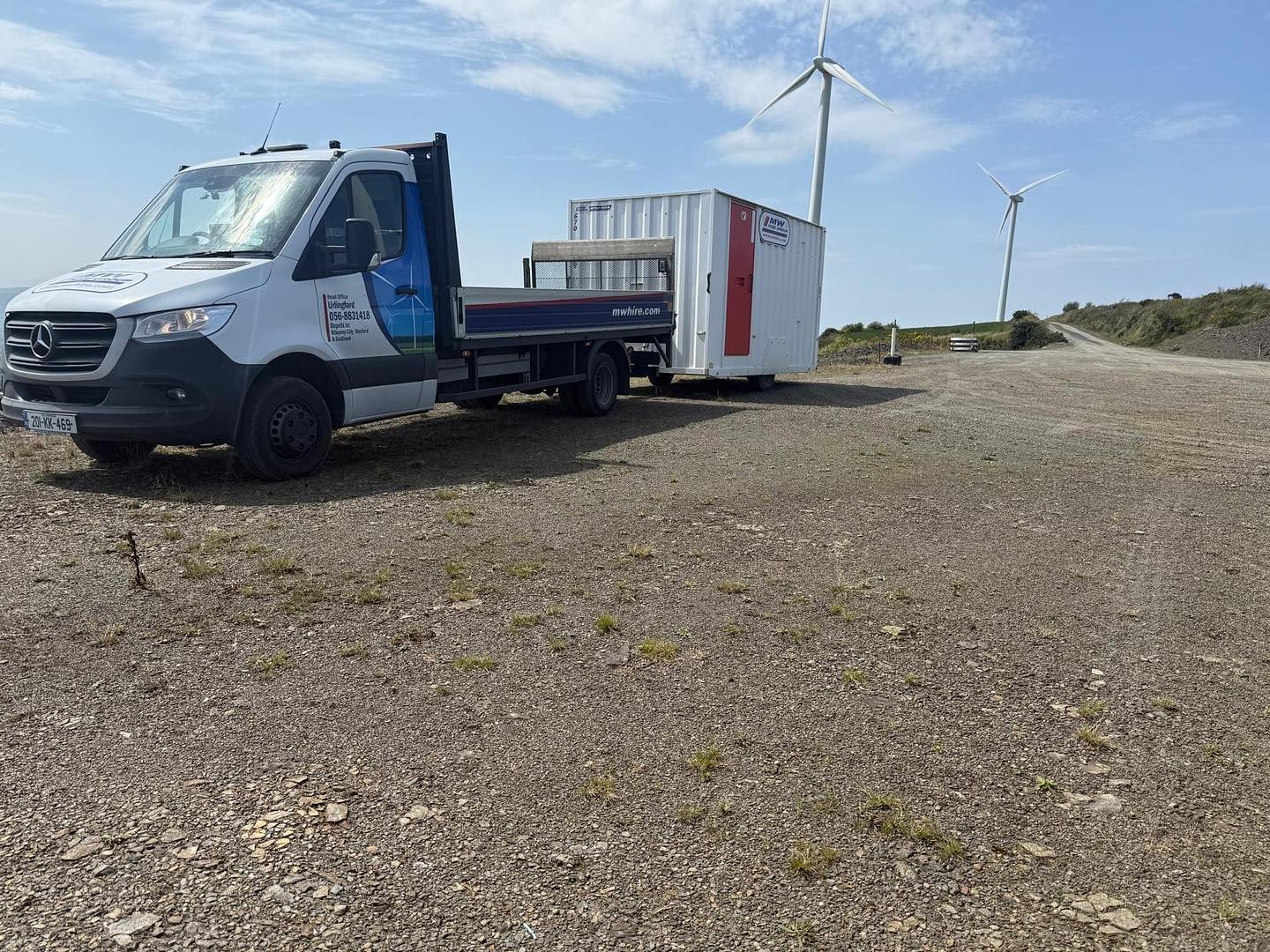 Welfare Unit Delivered to local wind farm!
