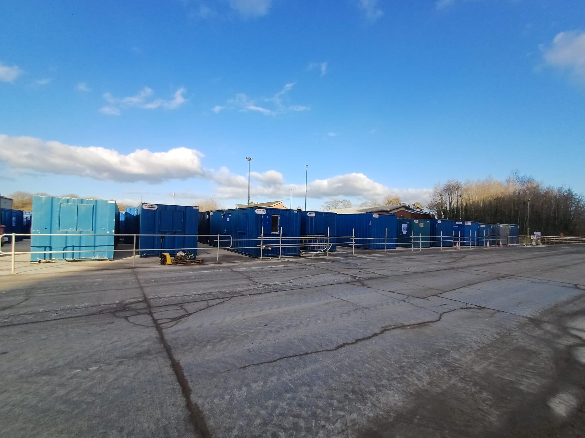 Large compound delivered & set up by MW Hire Group