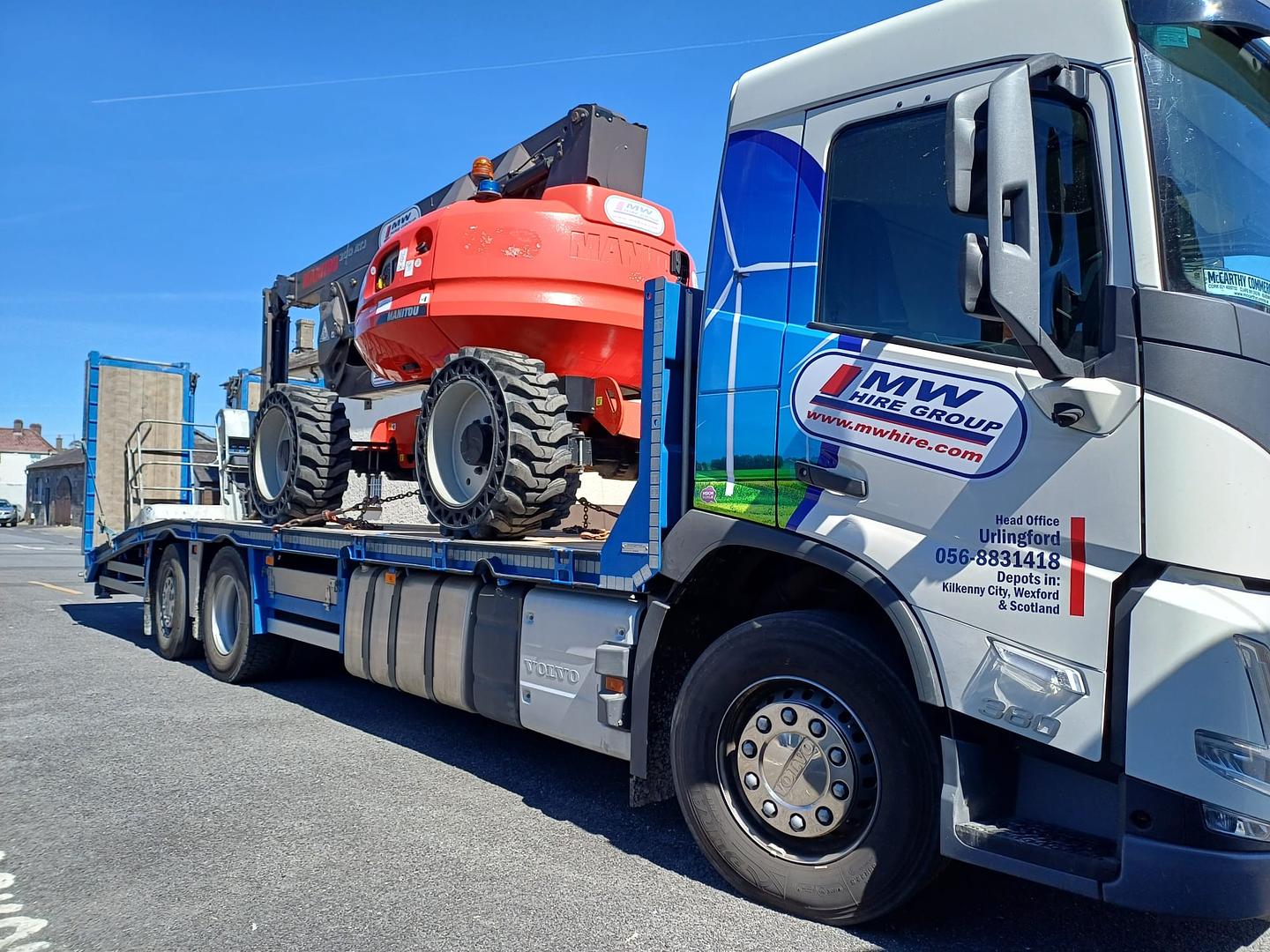 Manitou Boom lift delivered to customer!