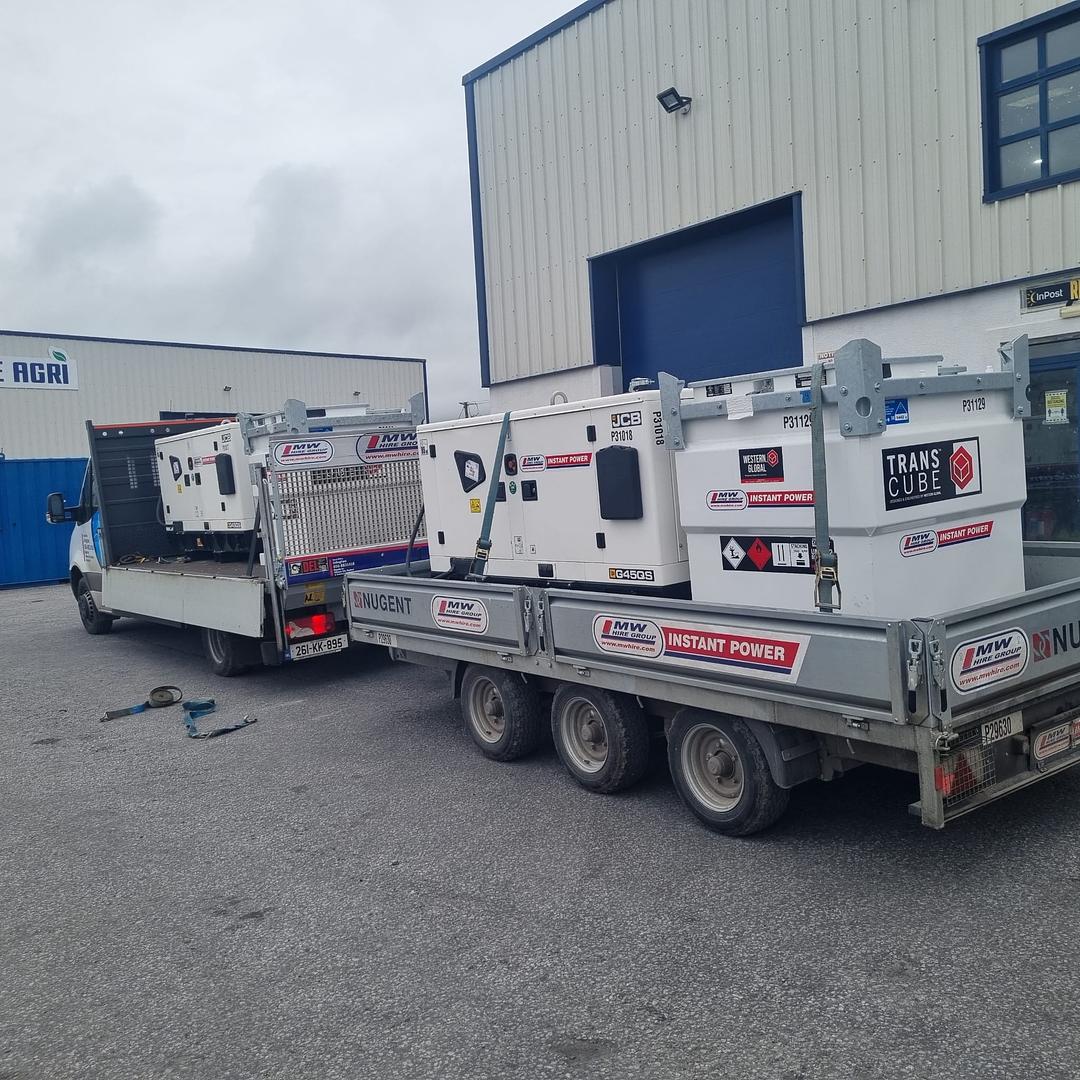 Pramac 10/40 Battery bank set up and working on a project in Roscommon