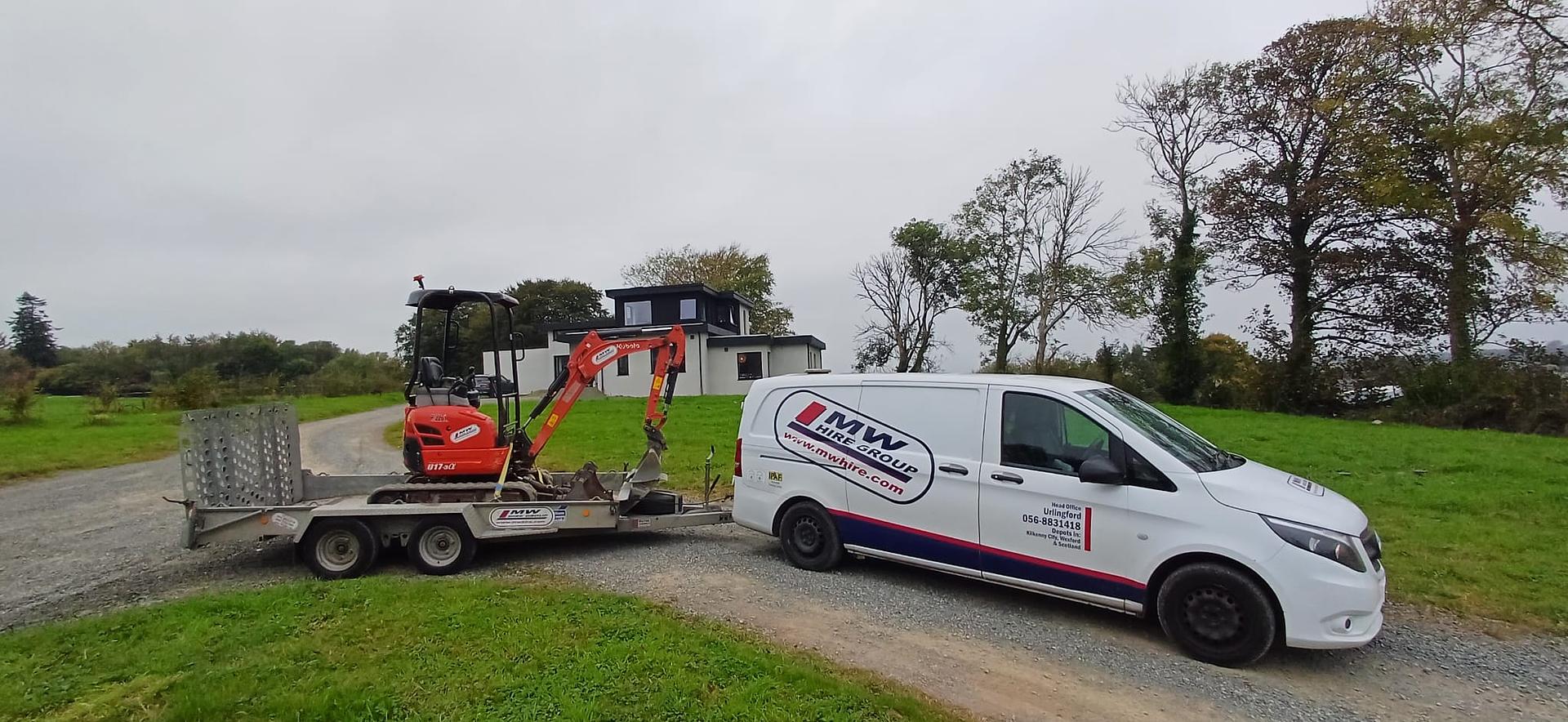 Kubota Digger Delivered to work site ready for action!