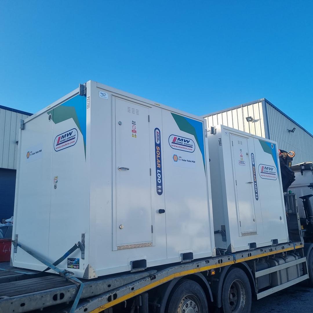 2 x Solar loos heading on a rental contract