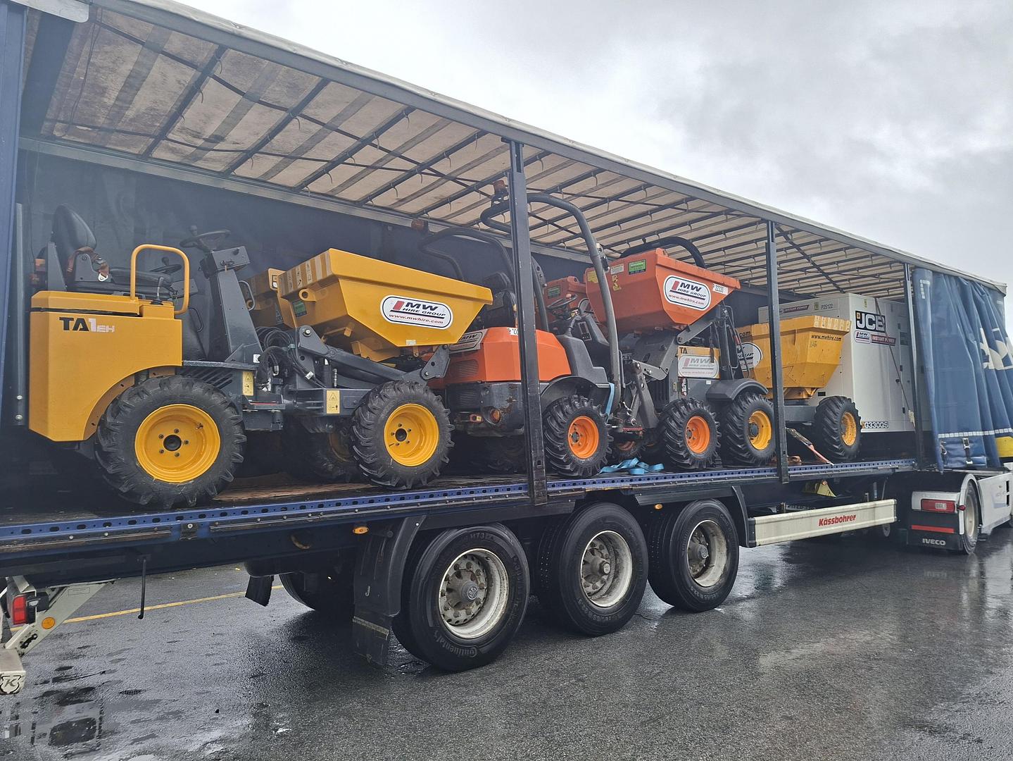 SOLD - Customer collecting ex rental Dumpers and a 330 KVA JCB Generator 