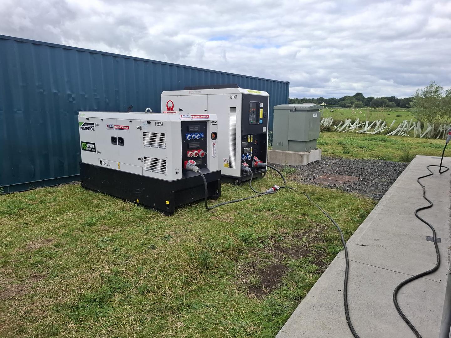 Inmesol Generator and Pramac Battery Bank set up for backup power! 👊