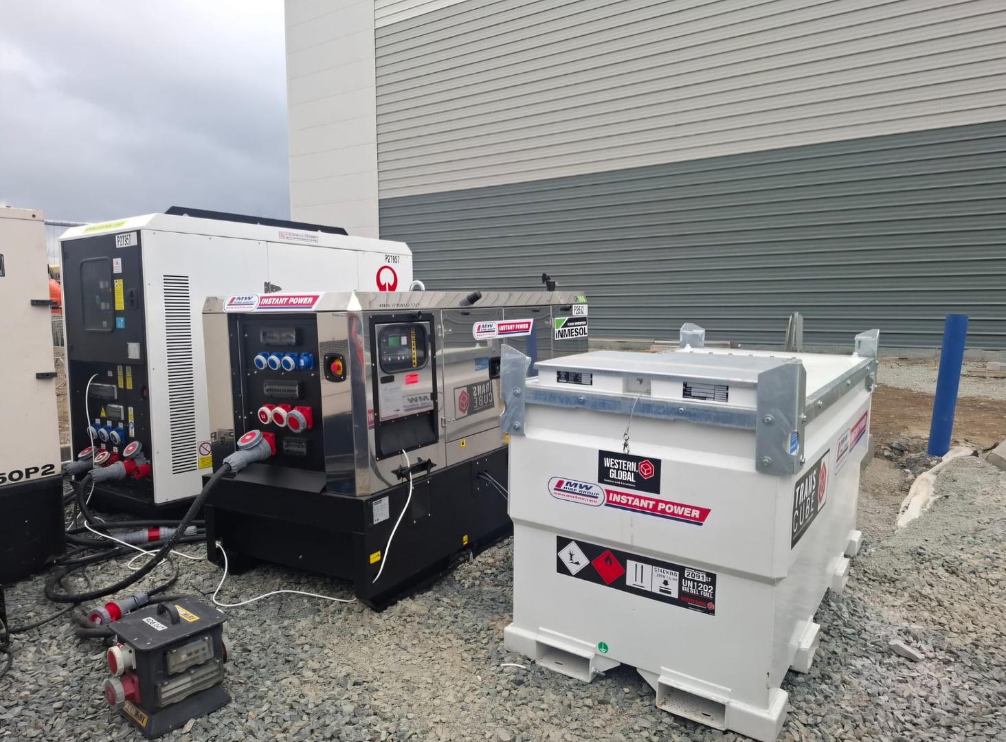 Battery Power Division!  Pramac 45/80 Battery Bank , 66 KVA & 2000 litre tank set up for site back up.