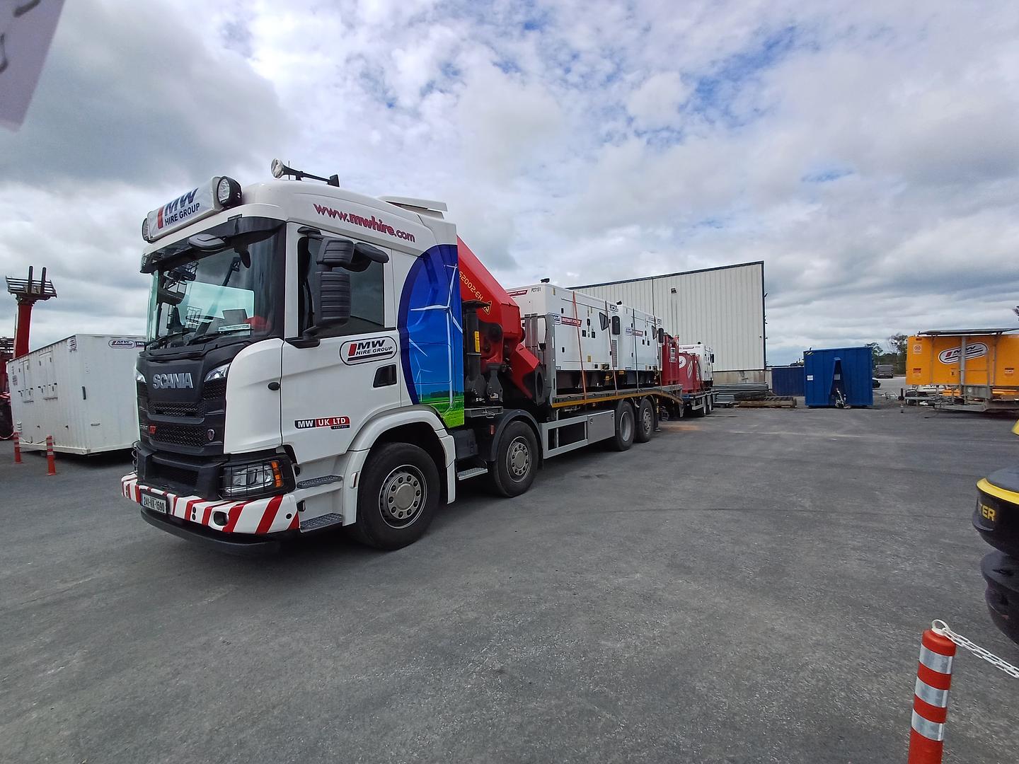Full load of JCB G65QS Generators and Fuel Tanks ready for delivery!