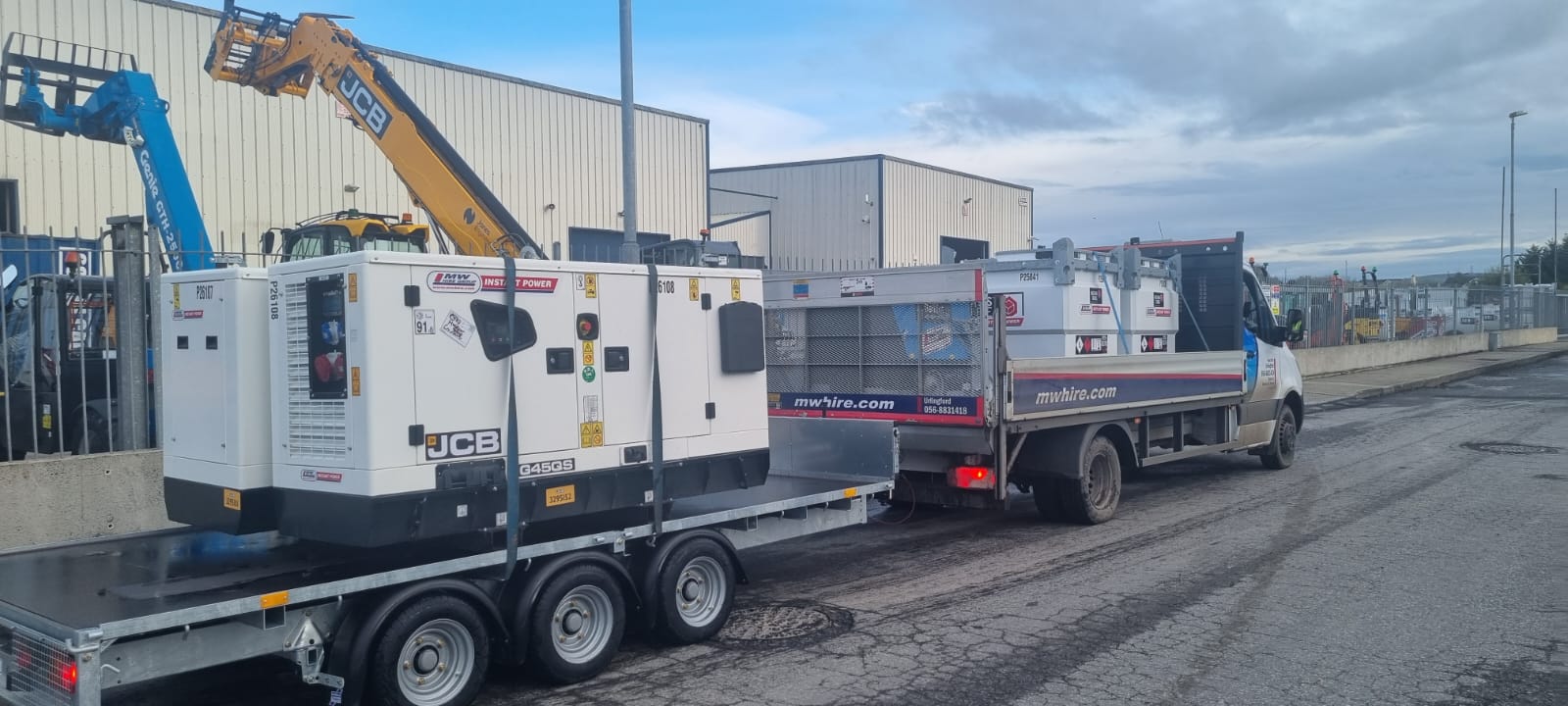 45 kva jcb sets and Western tanks sold to a customer&nbsp;in&nbsp;Galway