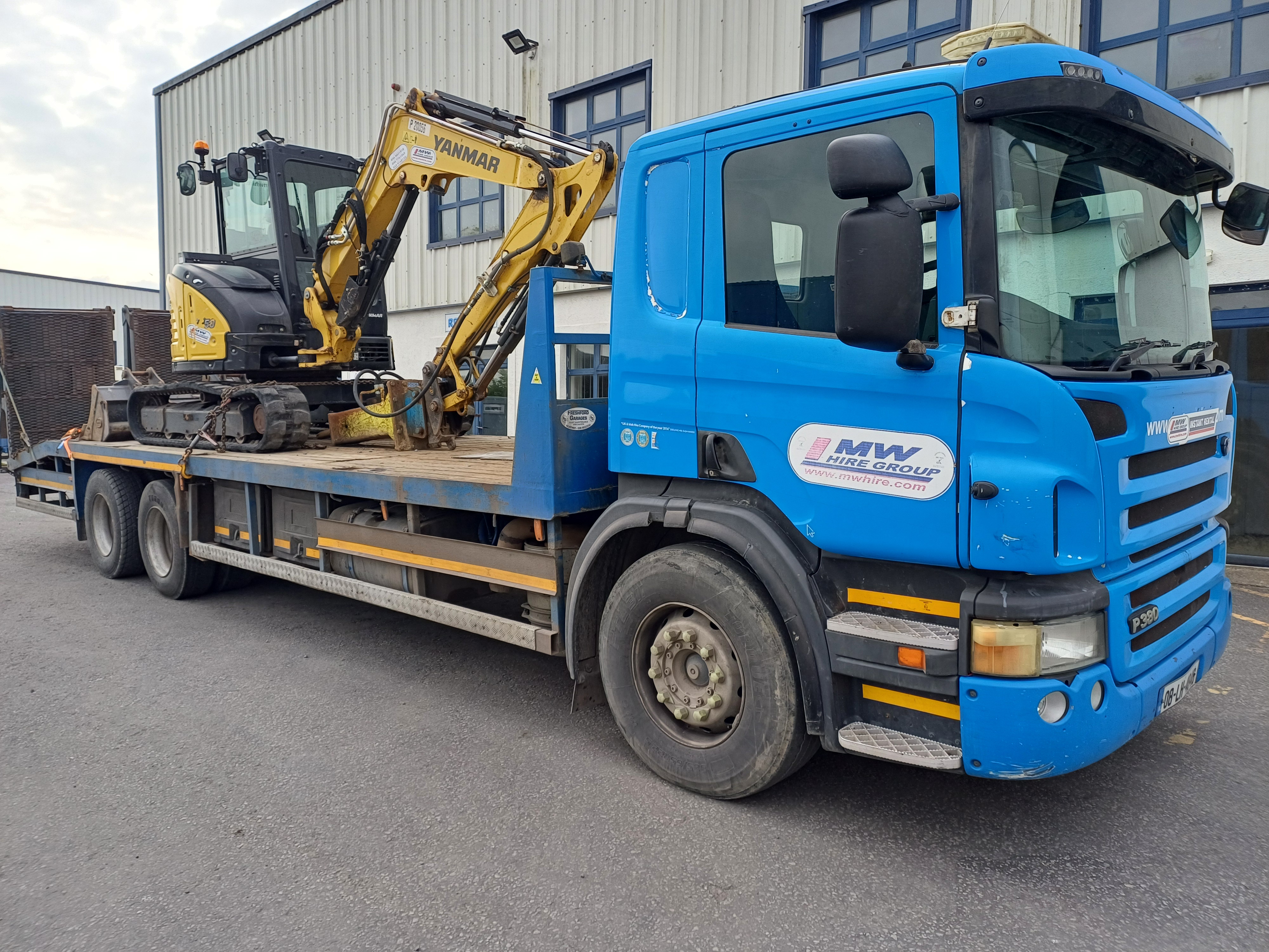Yanmar VI050 Excavator delivered to rental job this morning ex Urlingford