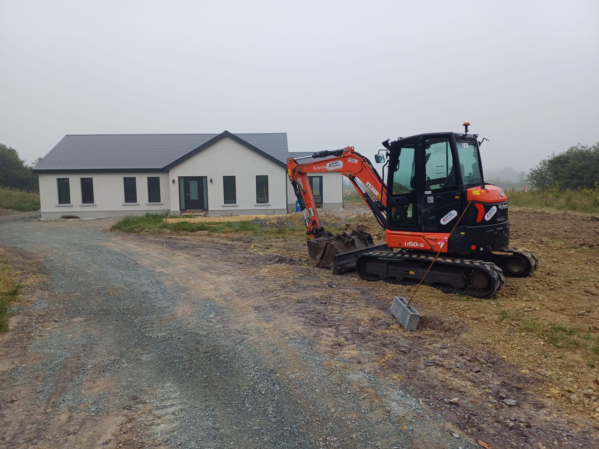 Kubota U50-5 Excavator delivered for rental job this morning