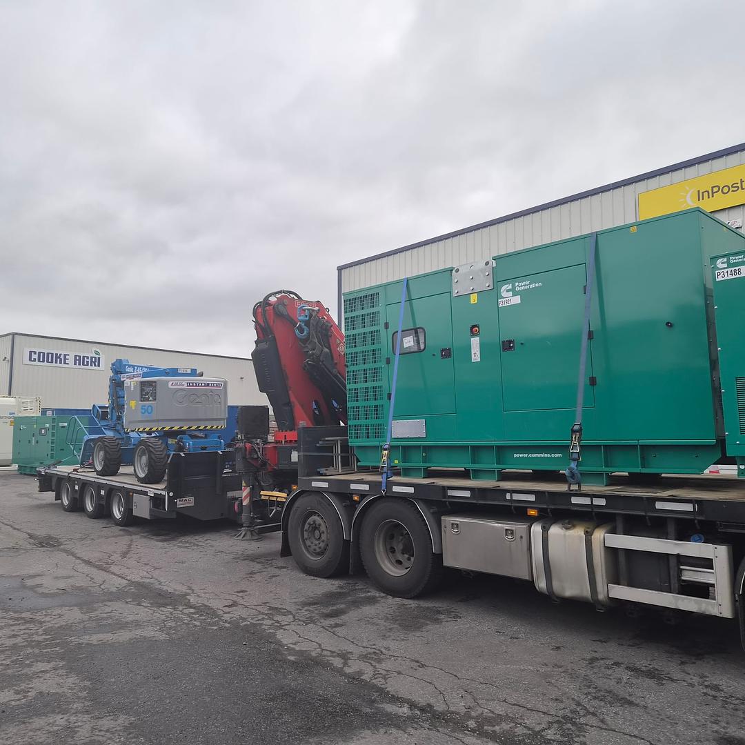 New Cummins 275 & 66 kva SOLD with a Ex rental Genie Z45 boom.  Customer collecting