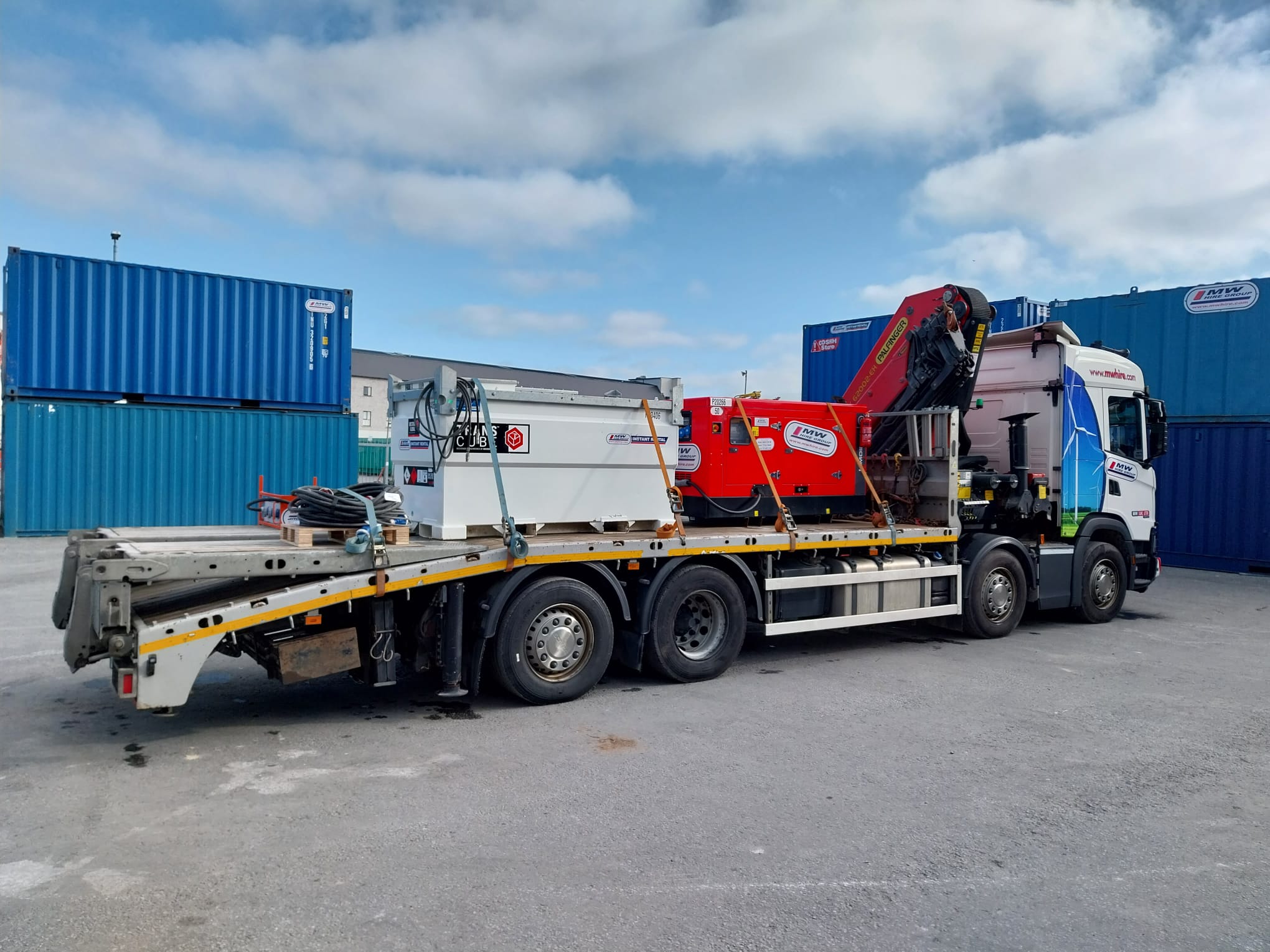 Generator, Tank, Cables and Distro board loaded for a job in Kerry