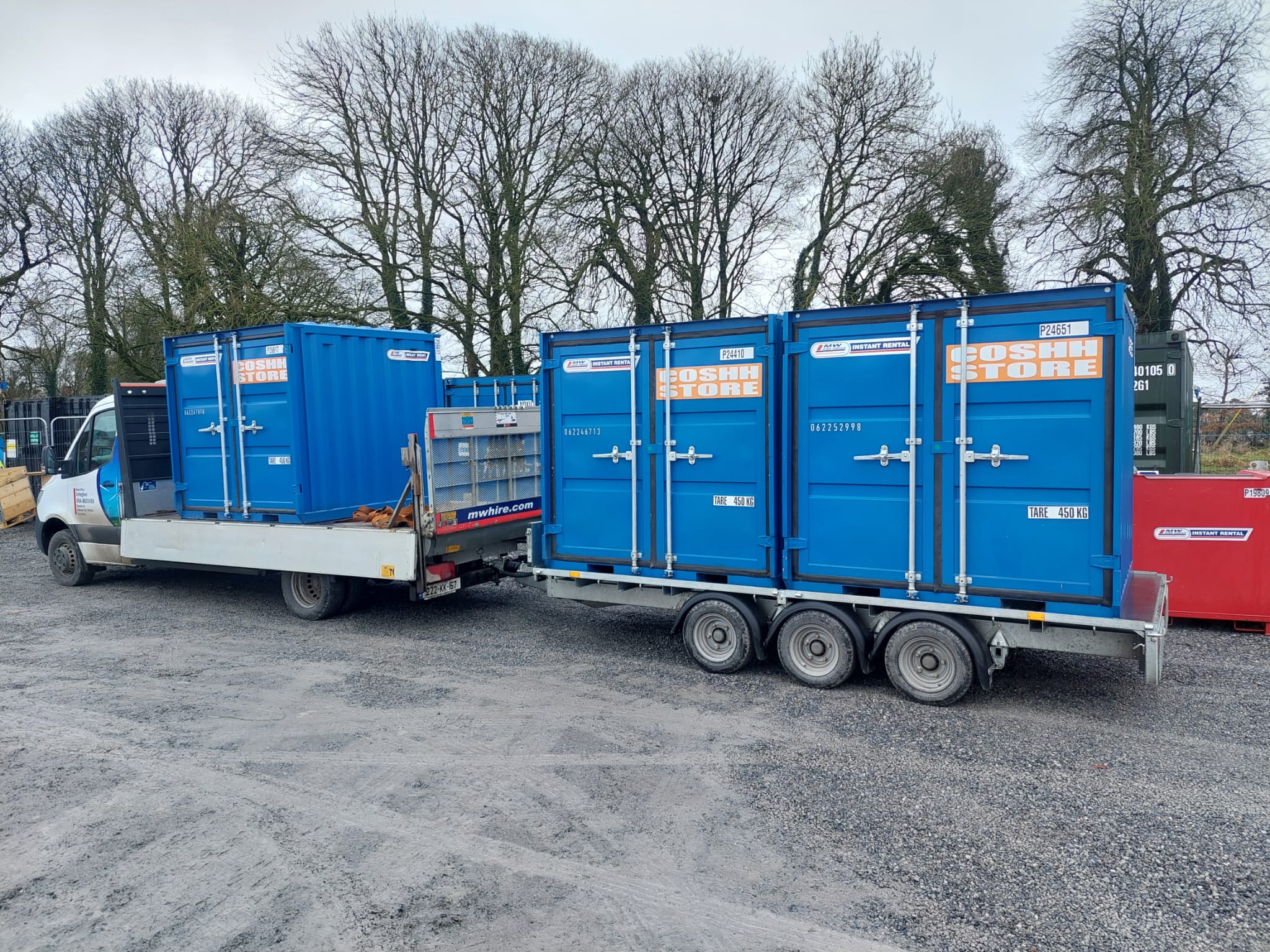 Delivery of 3 COSHH stores to a Windfarm