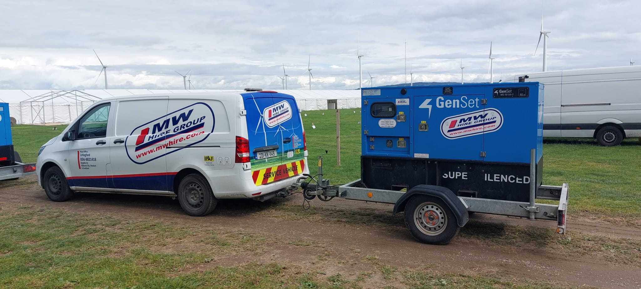 Generators out at a Agricultural show from our Wexford depot  