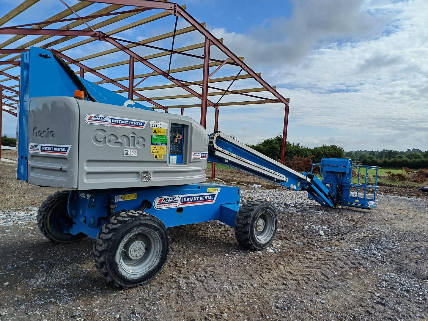 Genie S45 Boom Hoist! Delivered for rental job.