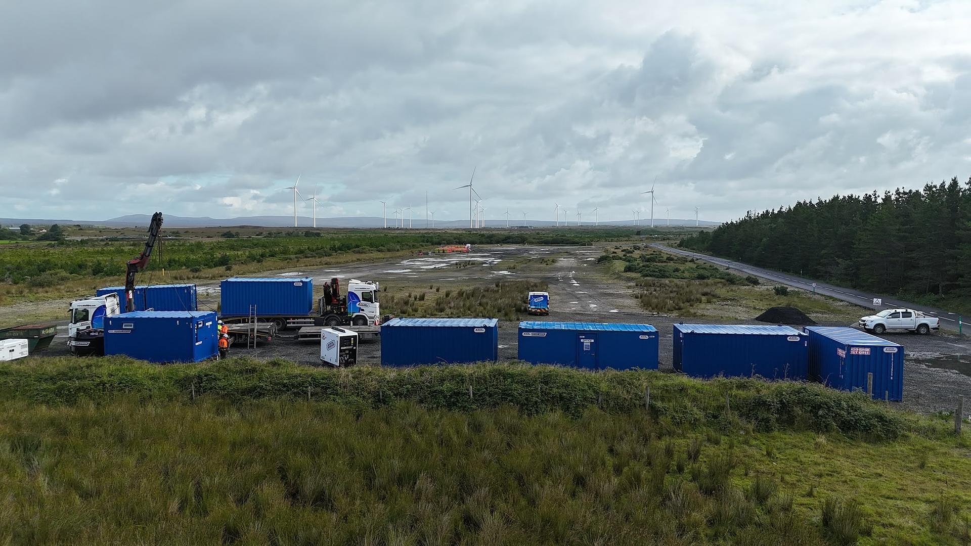 New Remote Compound Being set up on a project in Co. Mayo 🤝