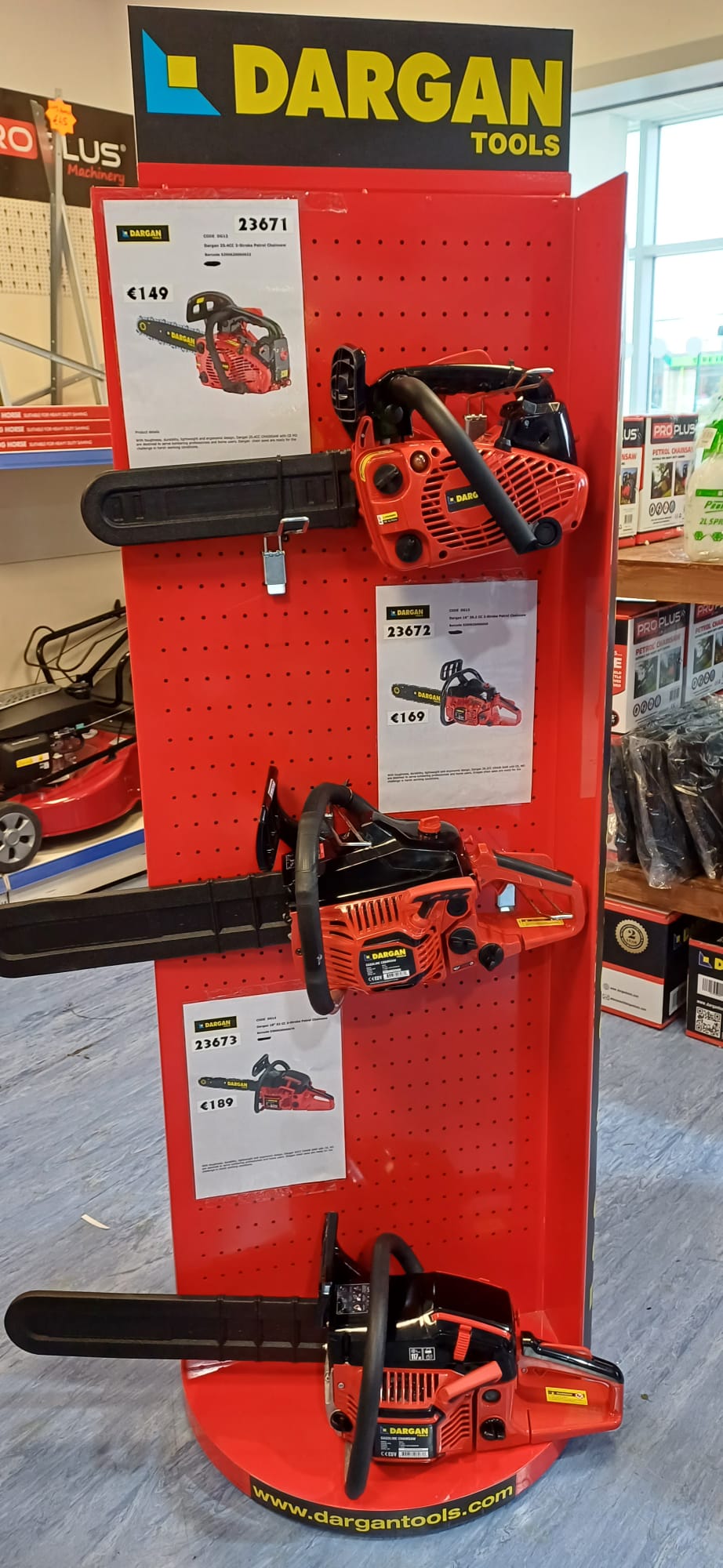 12" 16" 18" Chainsaws in stock in our Wexford Depot