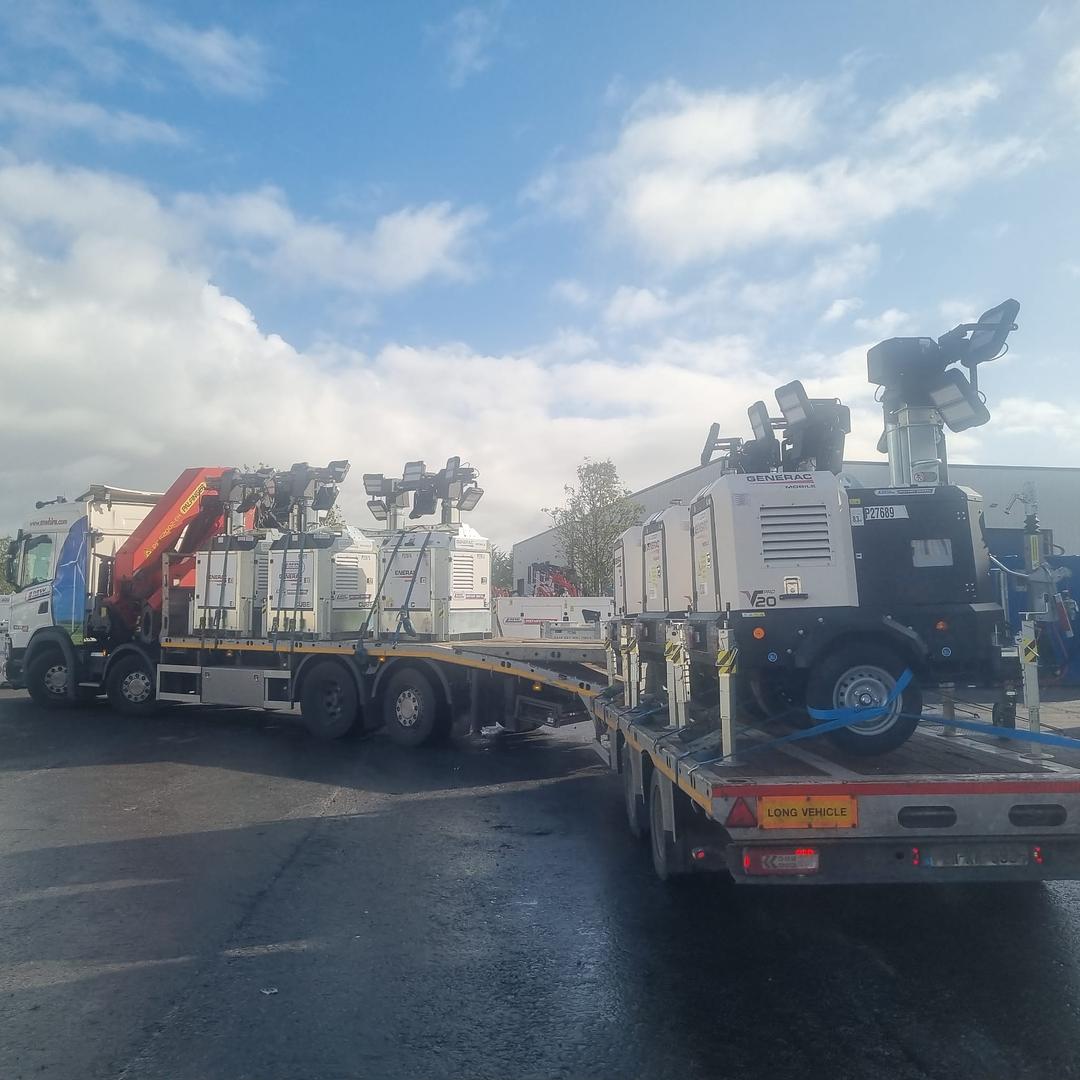Full load of Generac Eco Hybrid Lighting towers SOLD... heading away