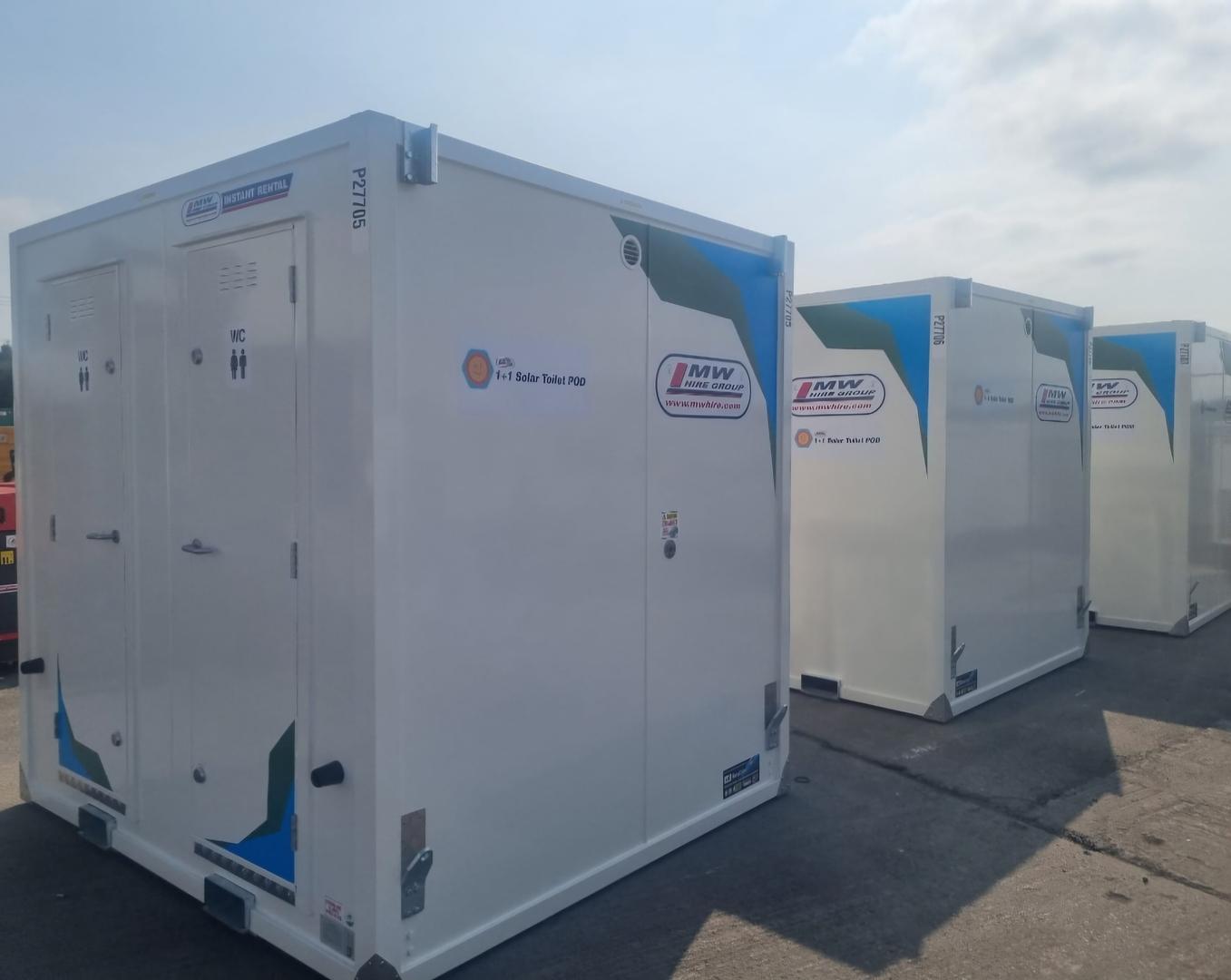 New Solar Powered Ladies & Male Toilets set up on site # Rental project ...