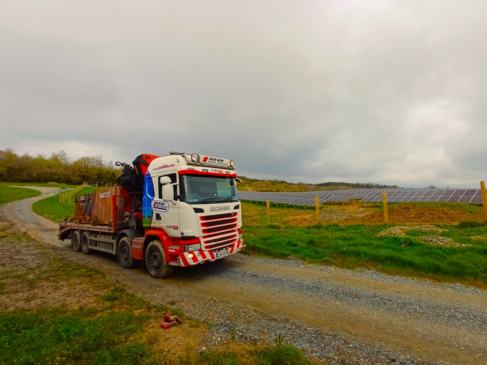 Tanks being collected by one of our drivers
