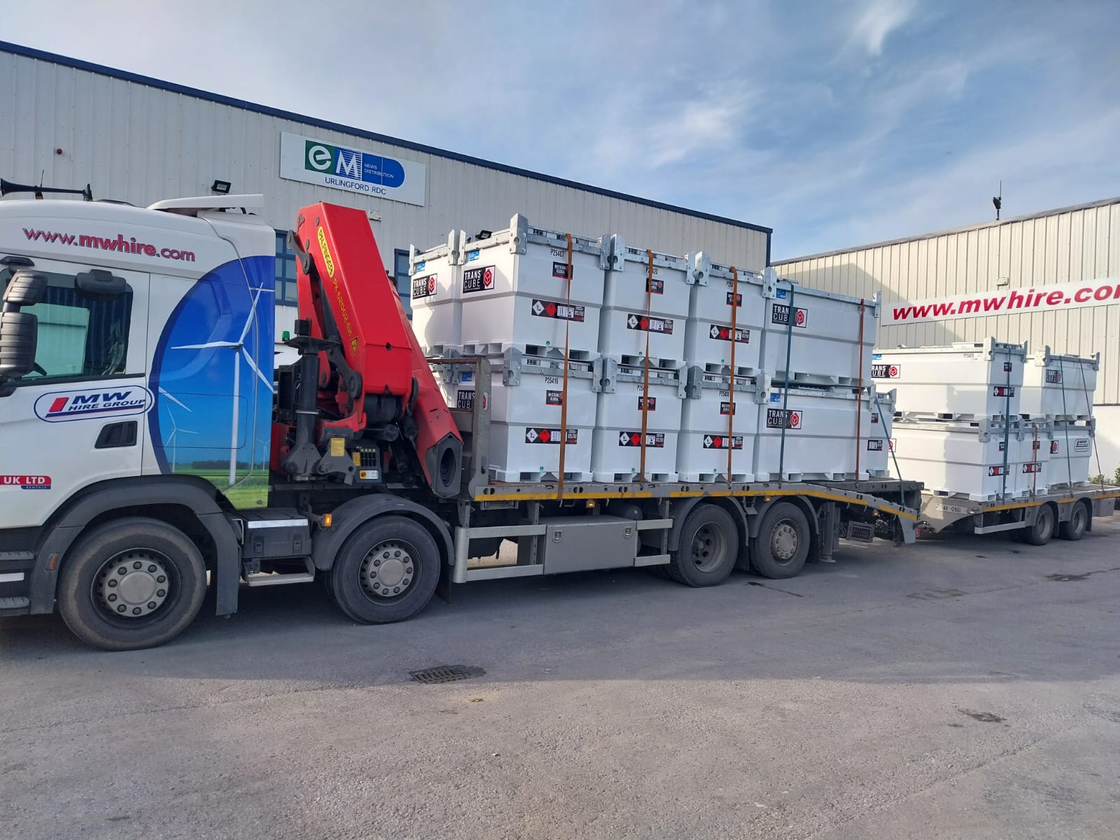 Load of Western Tanks heading out to customers 