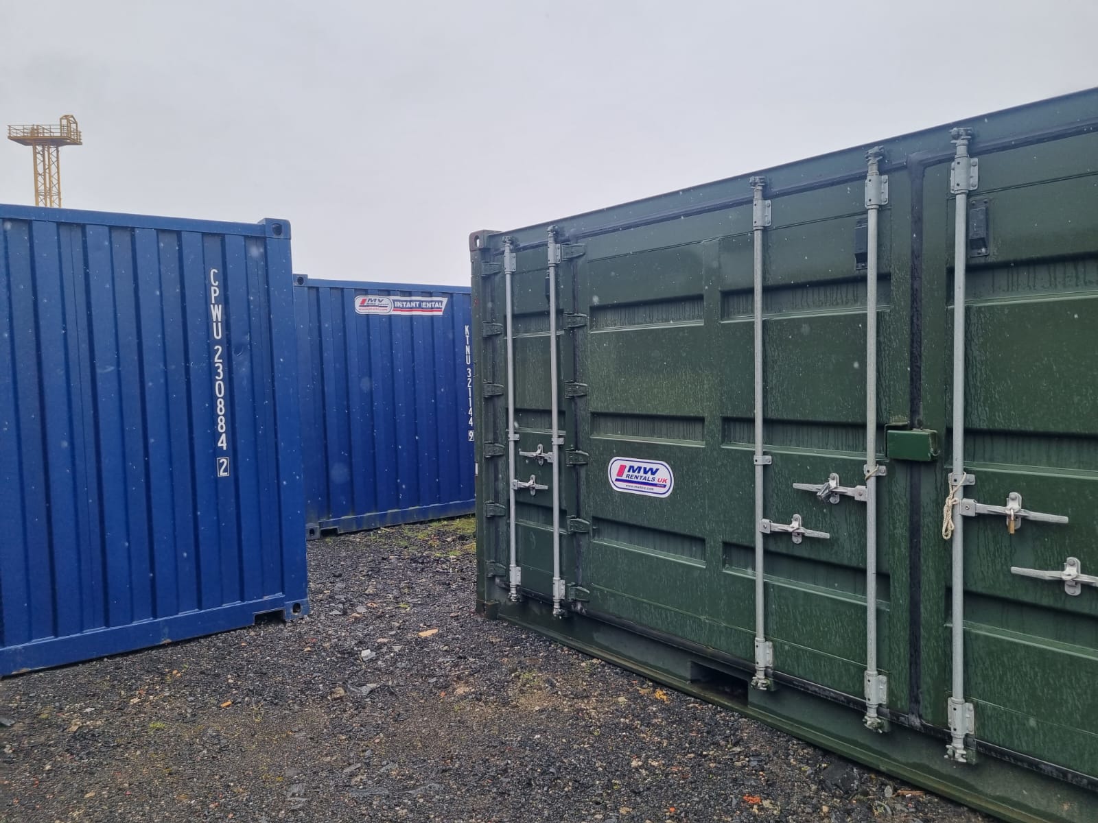Storage lock ups delivered for rental job from our Scottish depot!