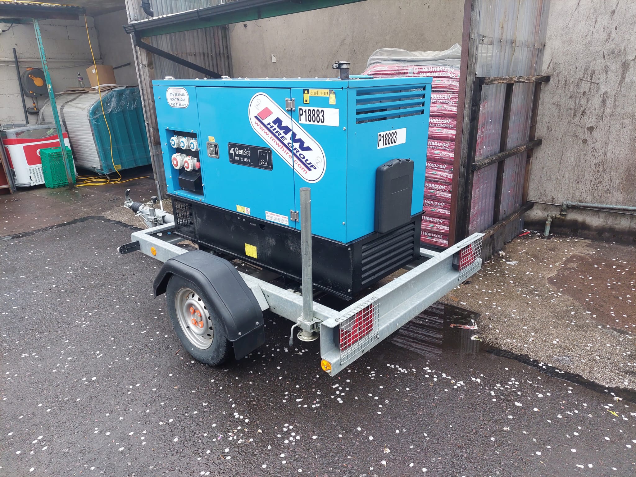Ex Rental Genset 23KVA dropped off to a customer in Cork