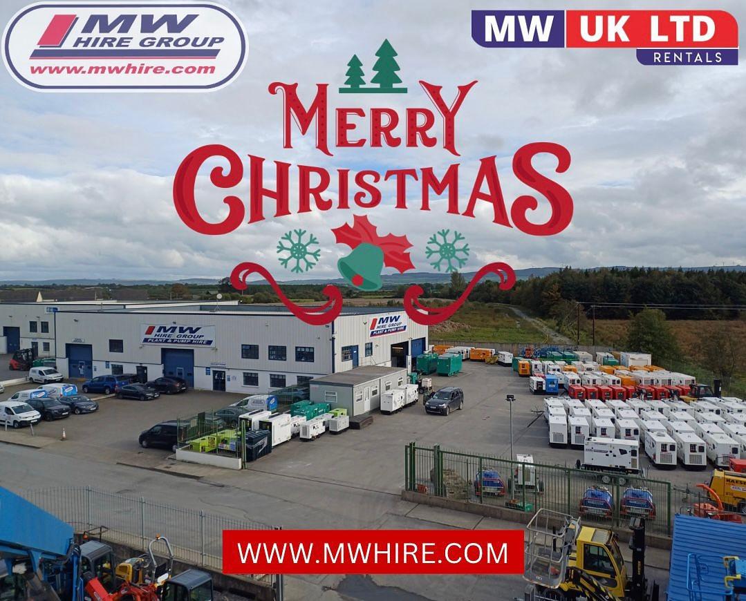 Here at MW Hire Group We are closing today 20th December and  reopening again in all locations on Thursday 2nd of January!🙌🏻  Thank you all!