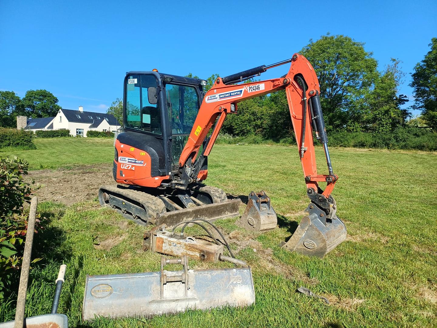 Kubota U27-4 Digger on site!