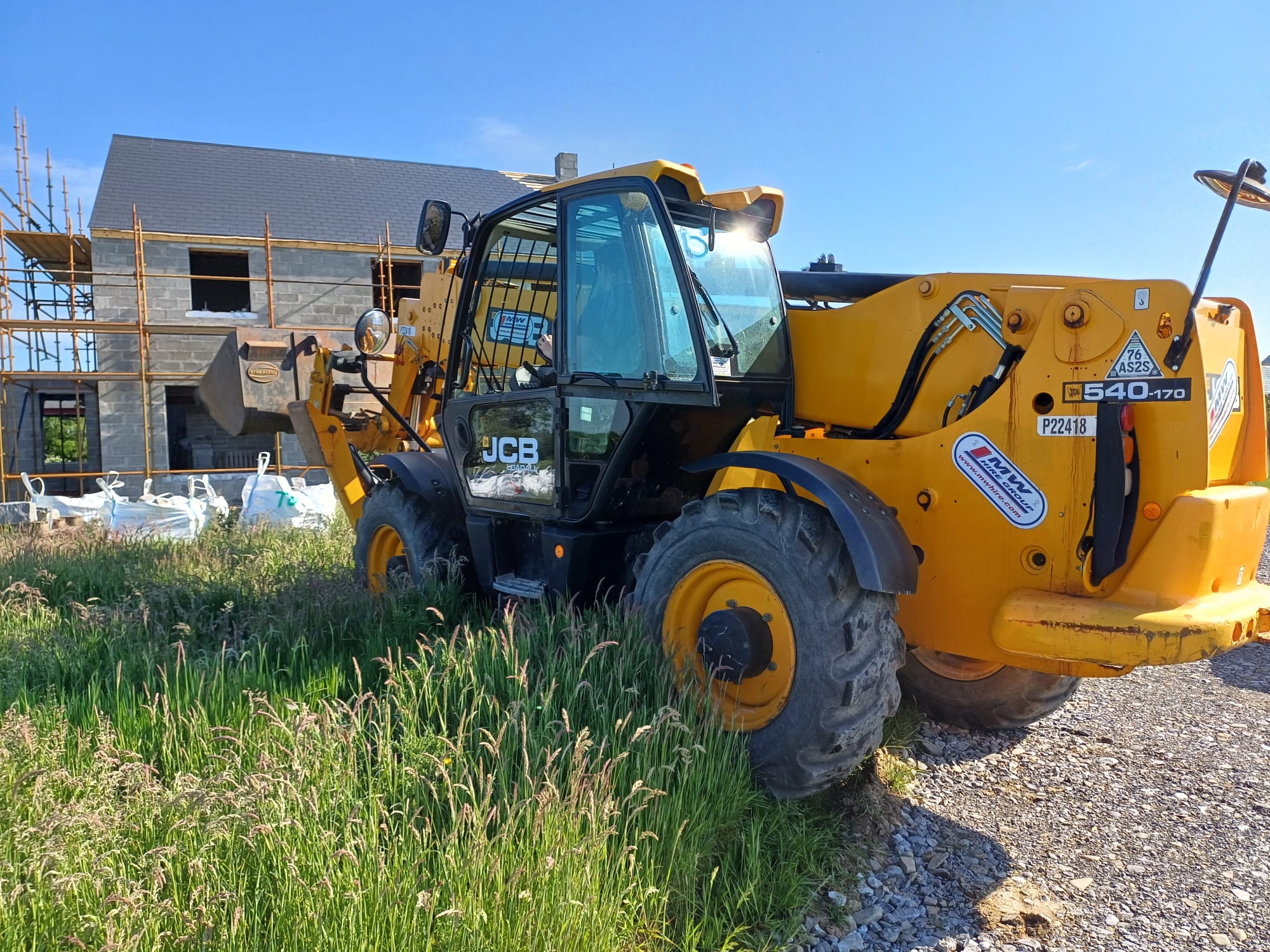 JCB 540-170 Teleporter delivered this morning for rental job ex Urlingford.