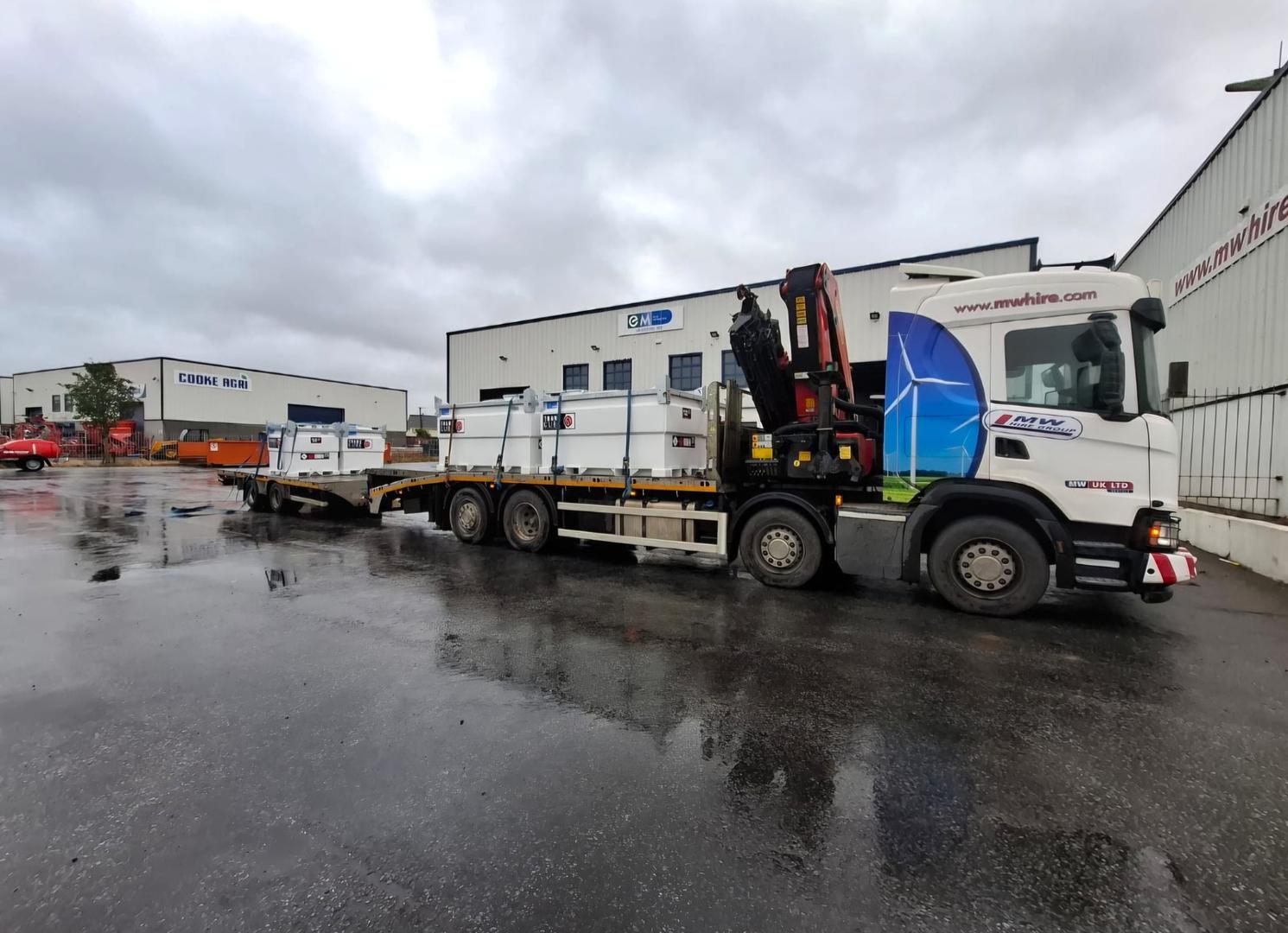 Package of Western Global fuel tanks SOLD to a construction company in Dublin