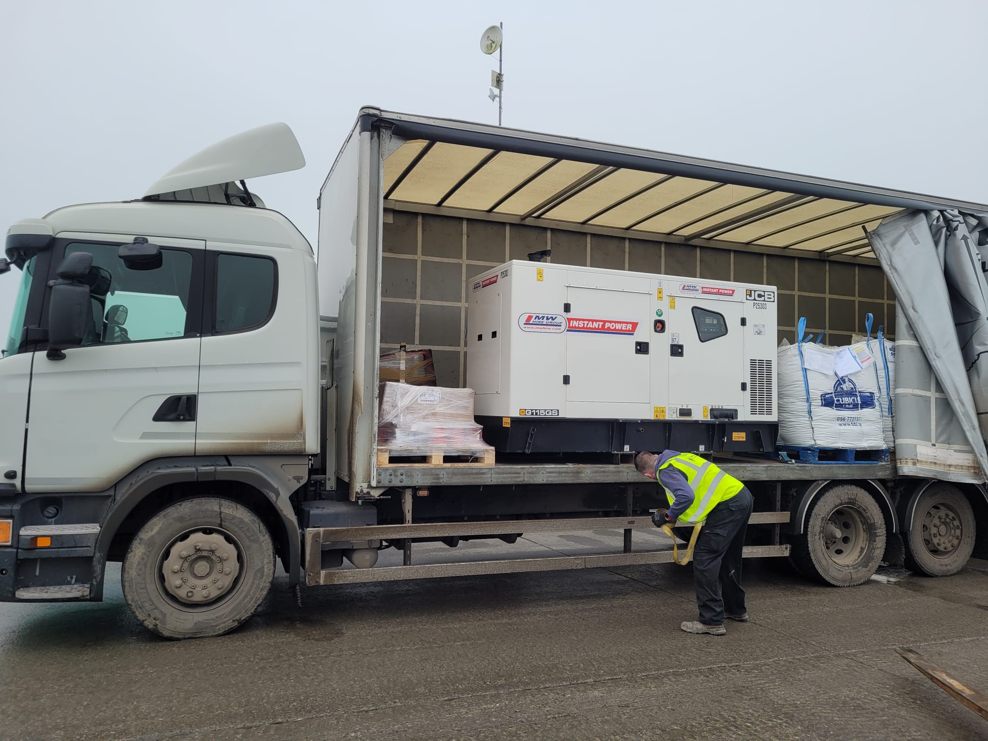 SOLD... Ex rental 115 kva JCB On its way to our customer