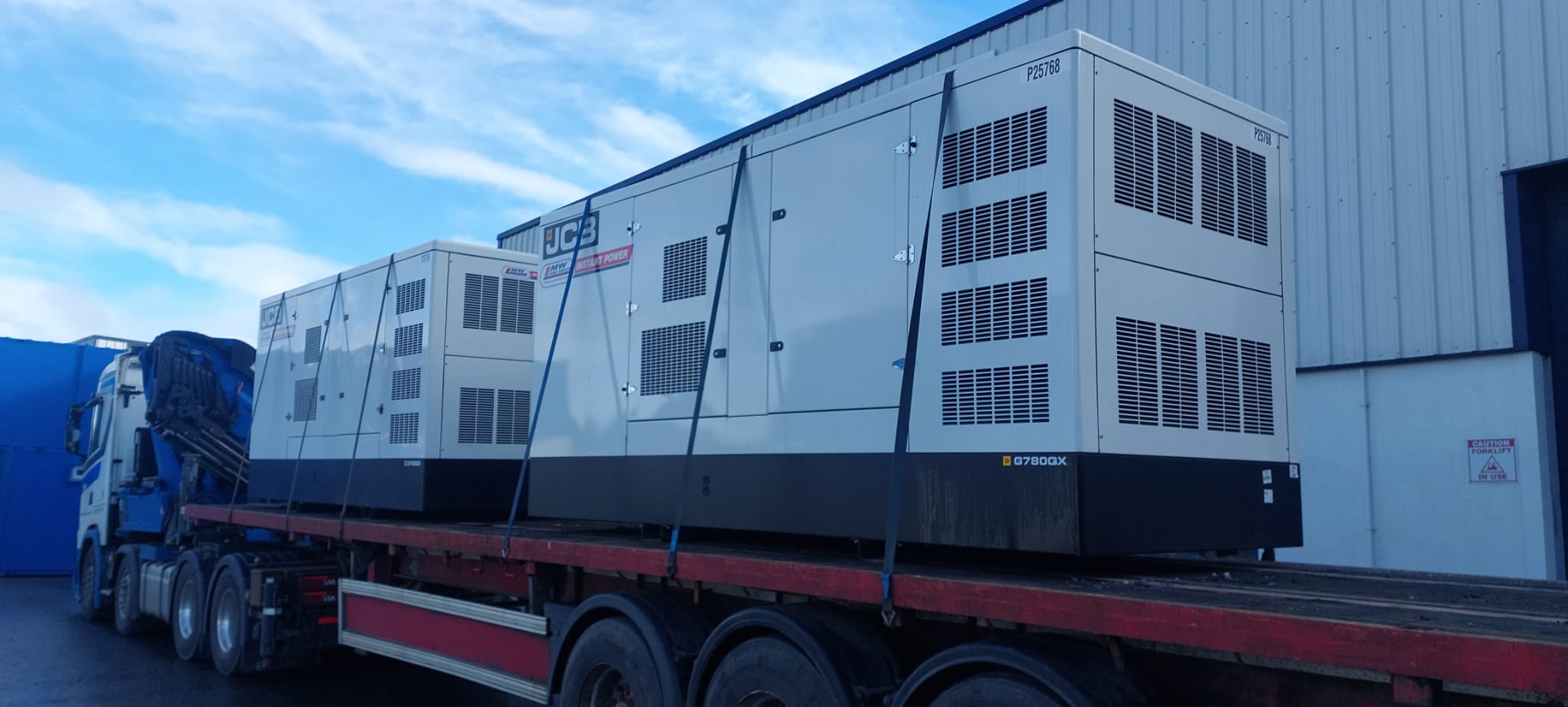 2 x 780 KVA Snycronoised Generators heading on a rental project  