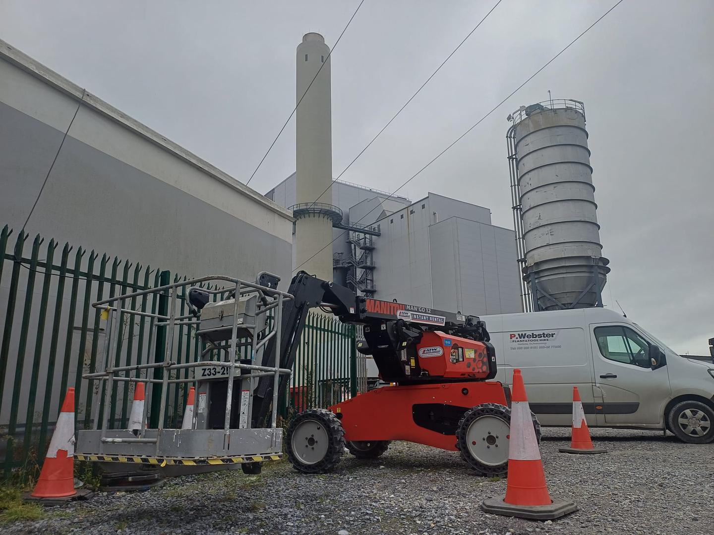 Manitou Boom setup and ready for hire job!