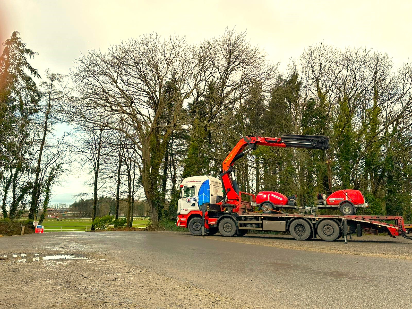 2 x Road tow Washer bowsers delivered to a customer in Tipperary