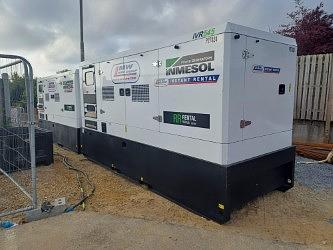 2 x Synchronized 550 KVA Generators working on a project!