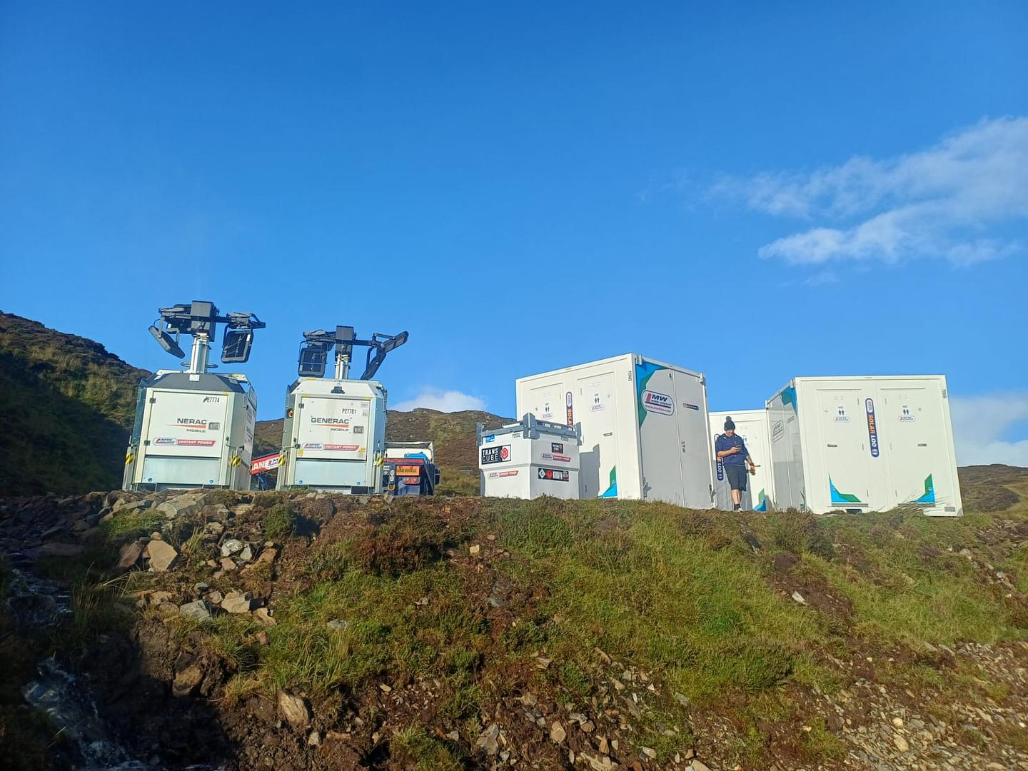 Full load delivered to wind farm for hire job!