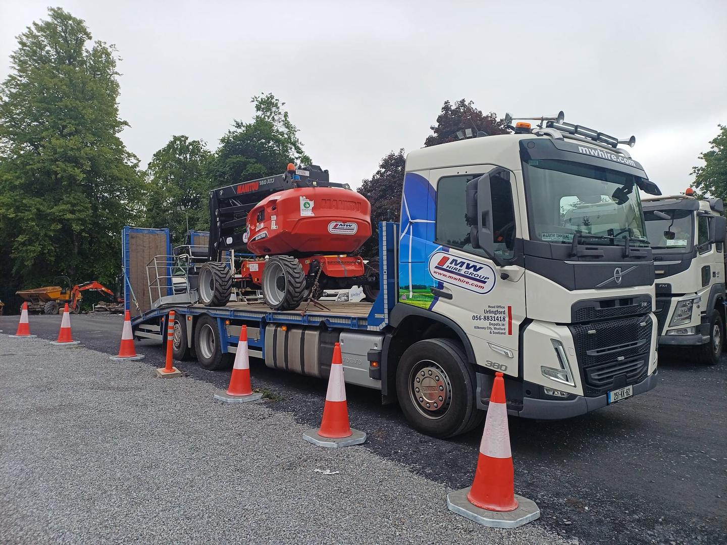 Manitou Boom Lift delivered to site and ready to rock!