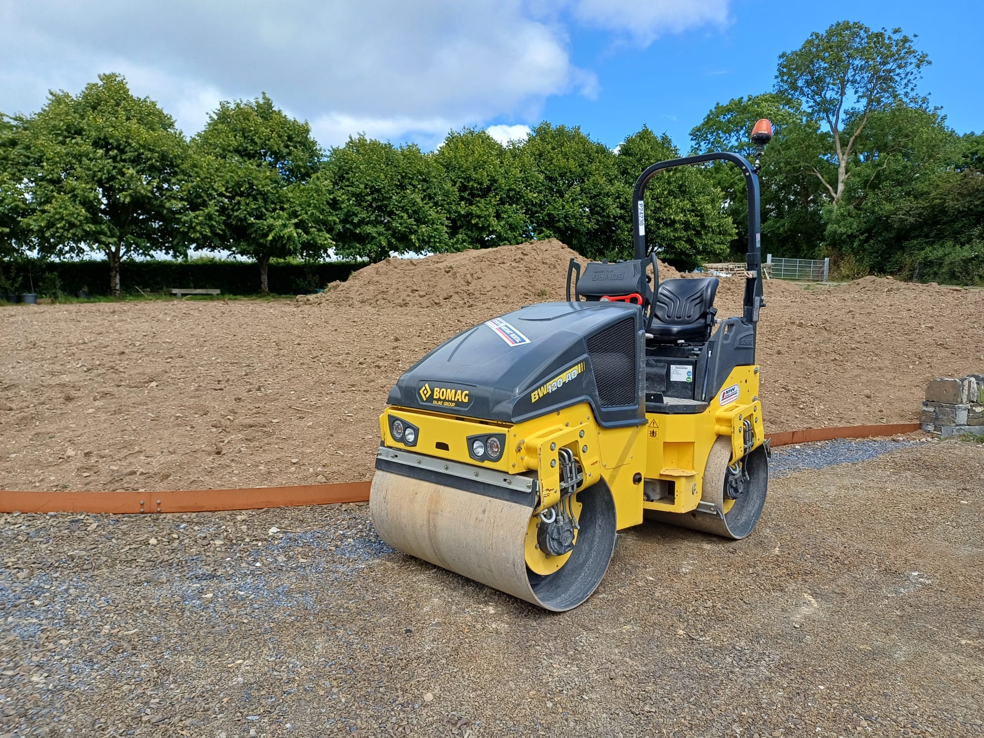 Bomag BW120 AD-5 Roller delivered for rental job this morning
