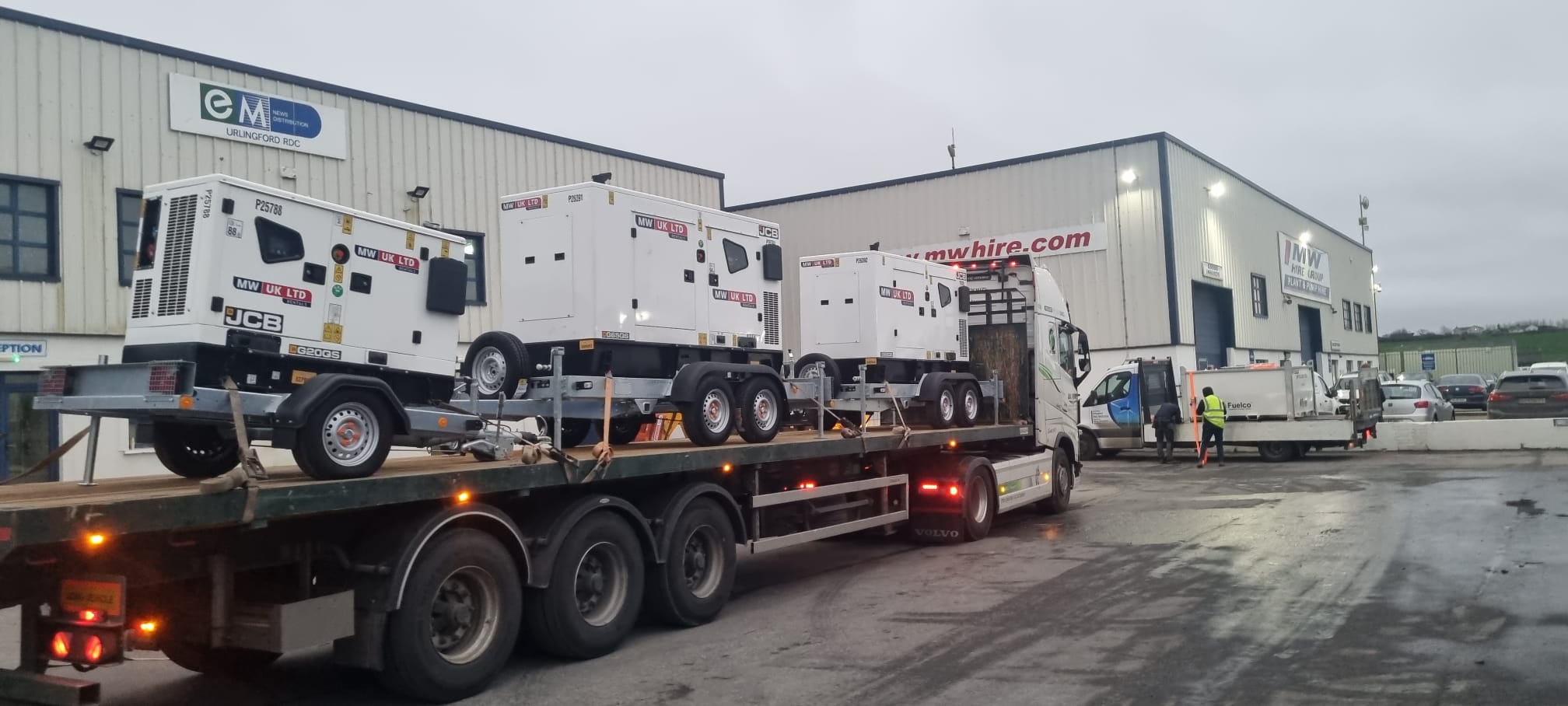 Bunch of sets heading on a rental project