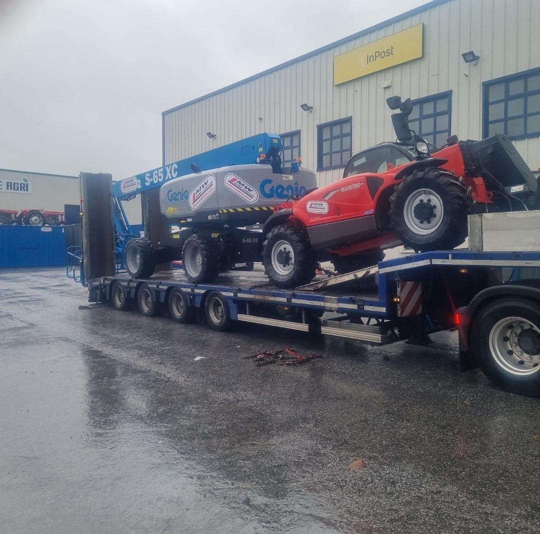 New Manitou 930 & new Genie S65 on the way to our Wexford Depot