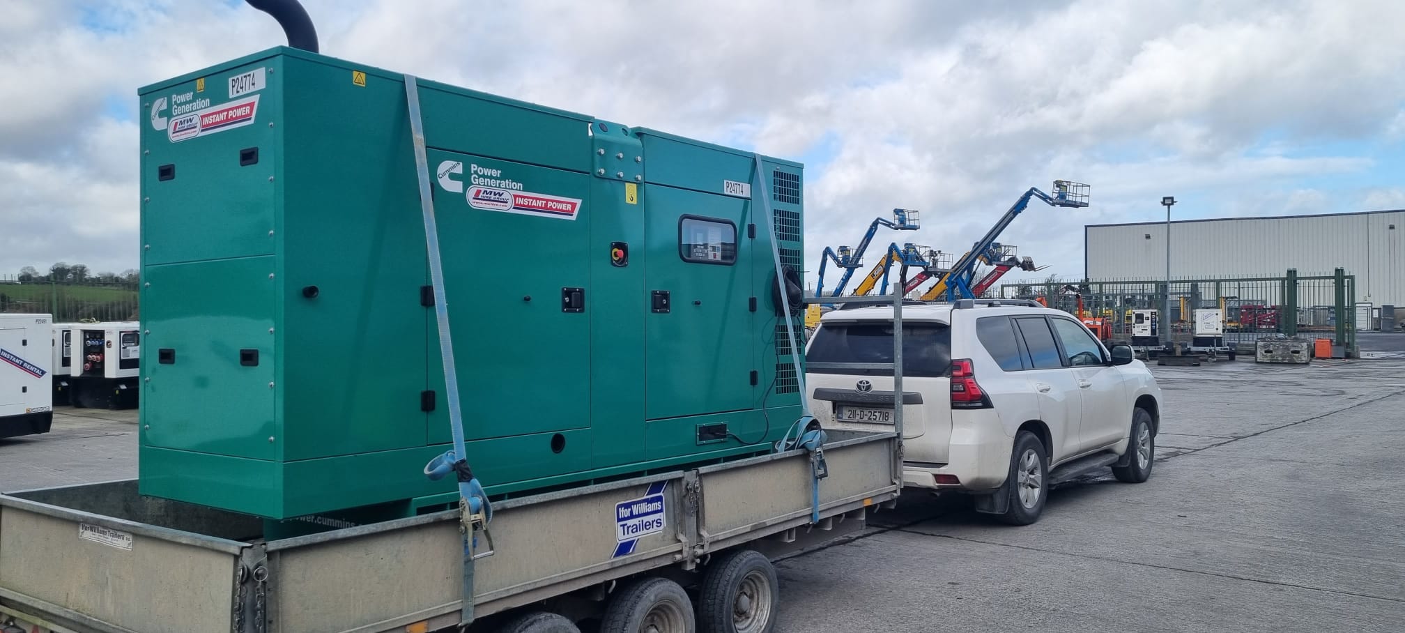 Customer collecting new 170KVA Cummins Generator