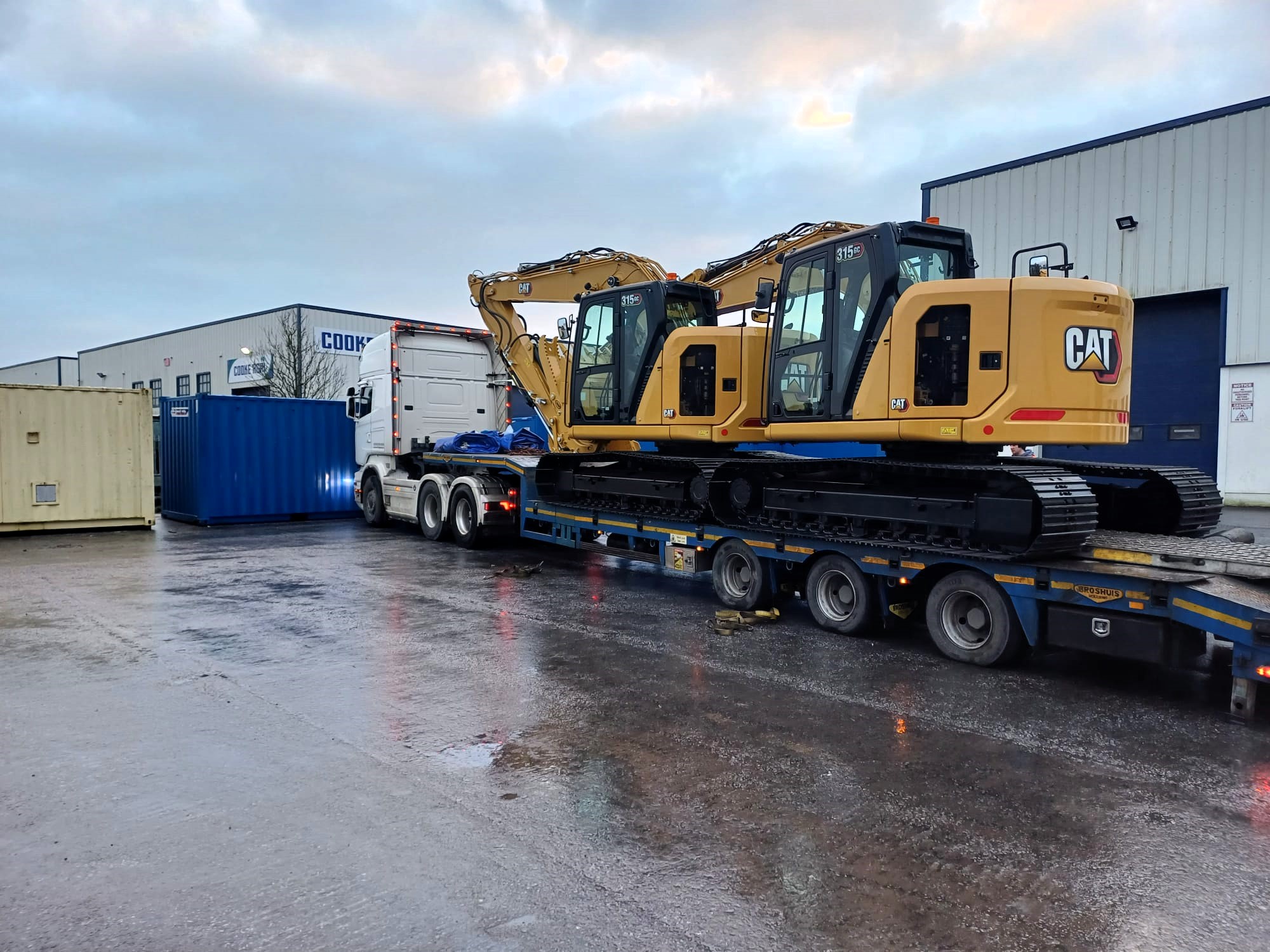 SOLD... 2x CAT 315's Loaded and going to a customer in America