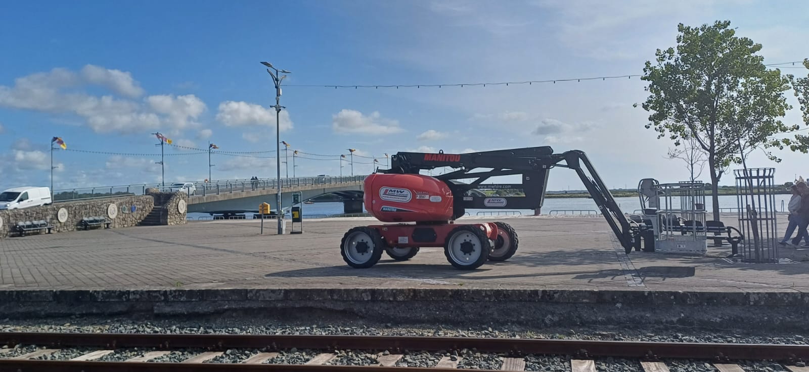Manitou on hire at the Wexford Quay