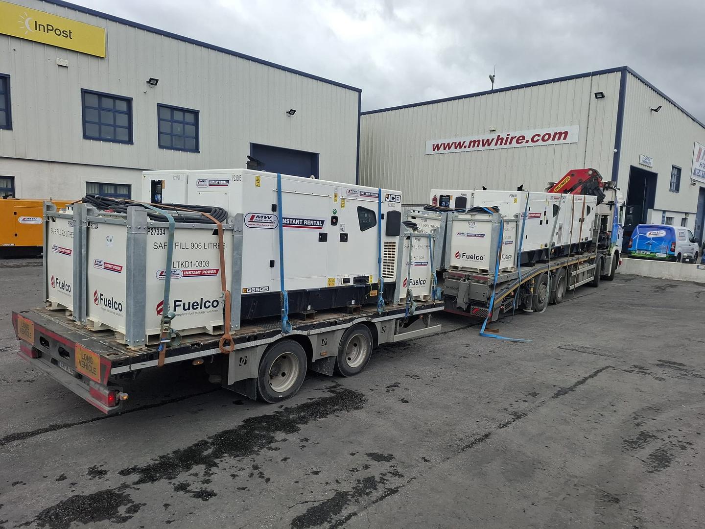 Full load of generators and fuel tanks heading to outage job!!