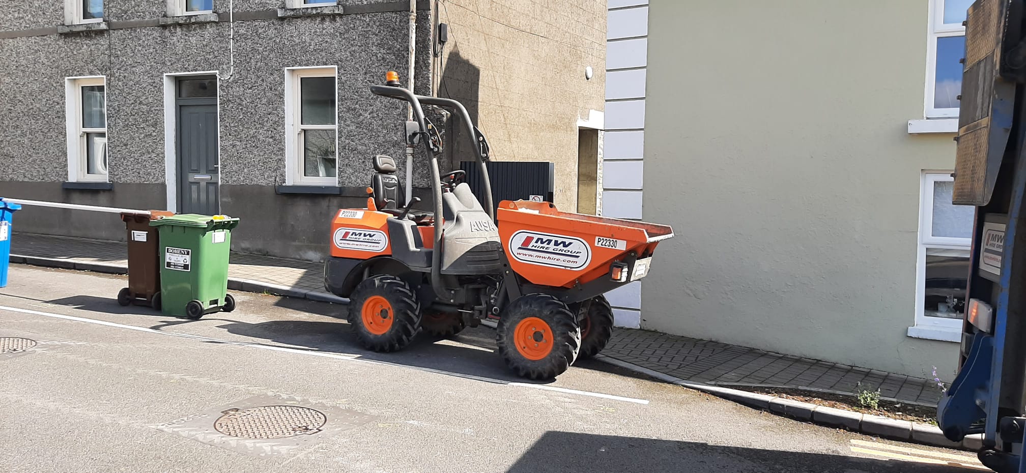 Ausa 1 Ton Dumper out on hire