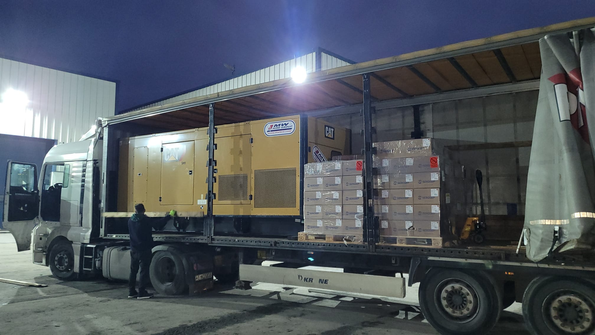 Number of large CAT Generators SOLD throughout the past week... heading for Europe