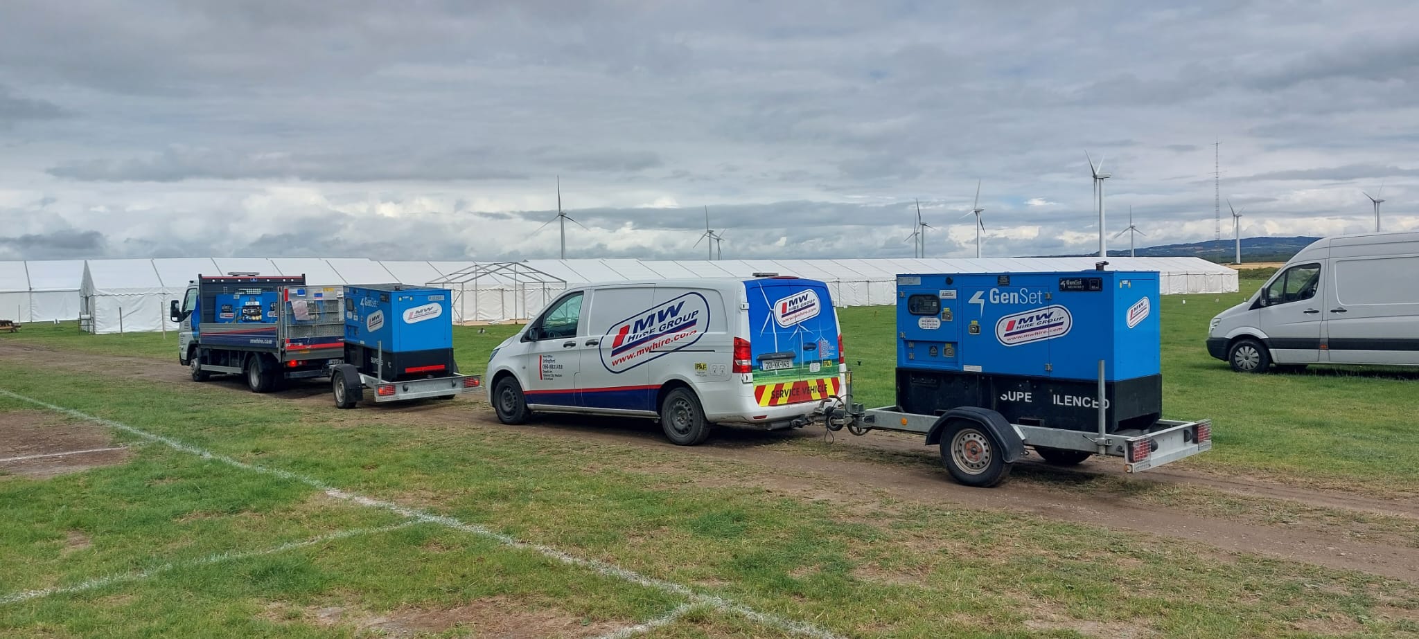 Generators out at a Agricultural show from our Wexford depot  