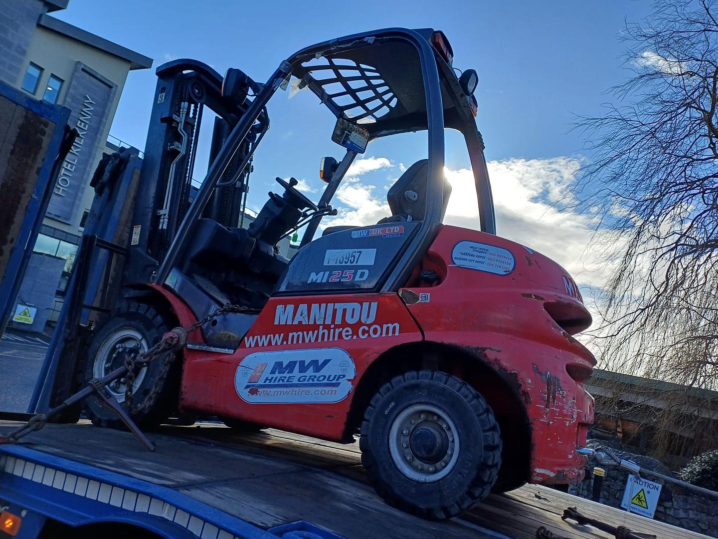 Forklift delivered this morning!