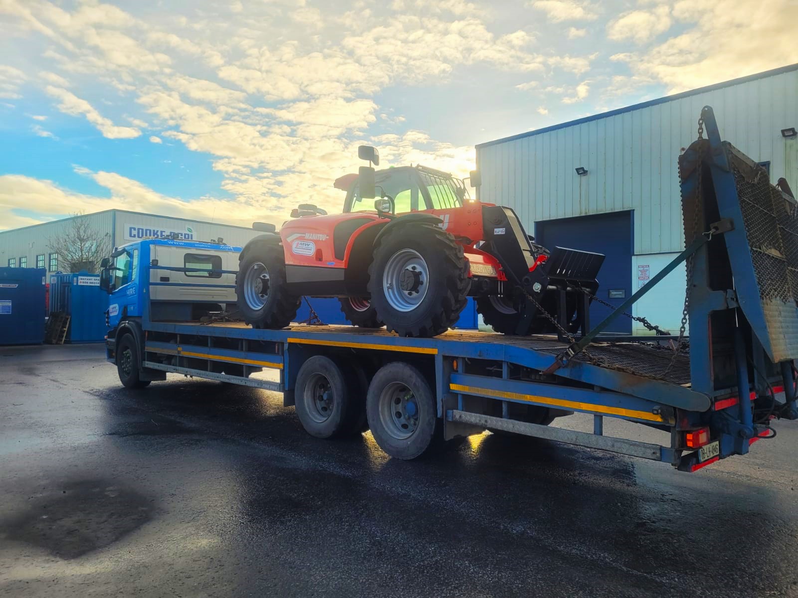 SOLD.... New Manitou 733 heading away to our customer 